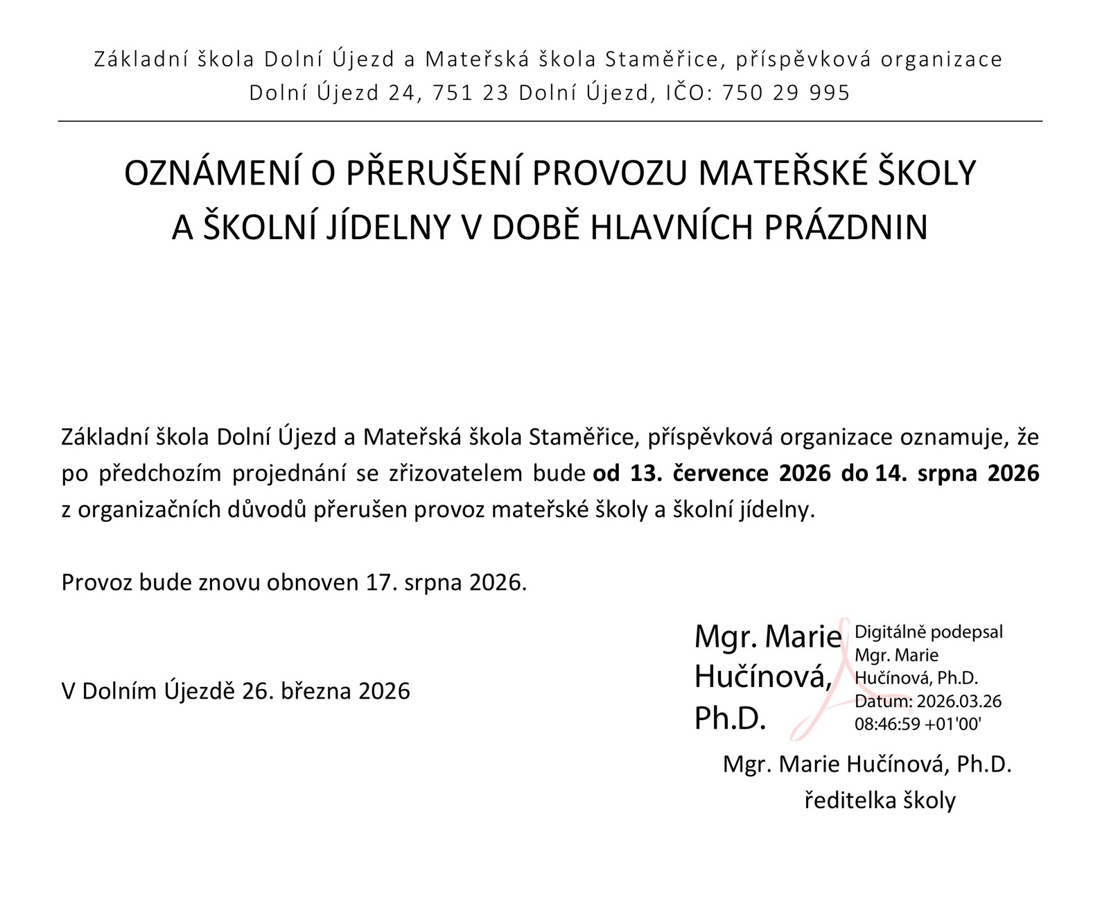 Oznámení o přerušení provozu mateřské školy a školní  jídelny.docx.jpg